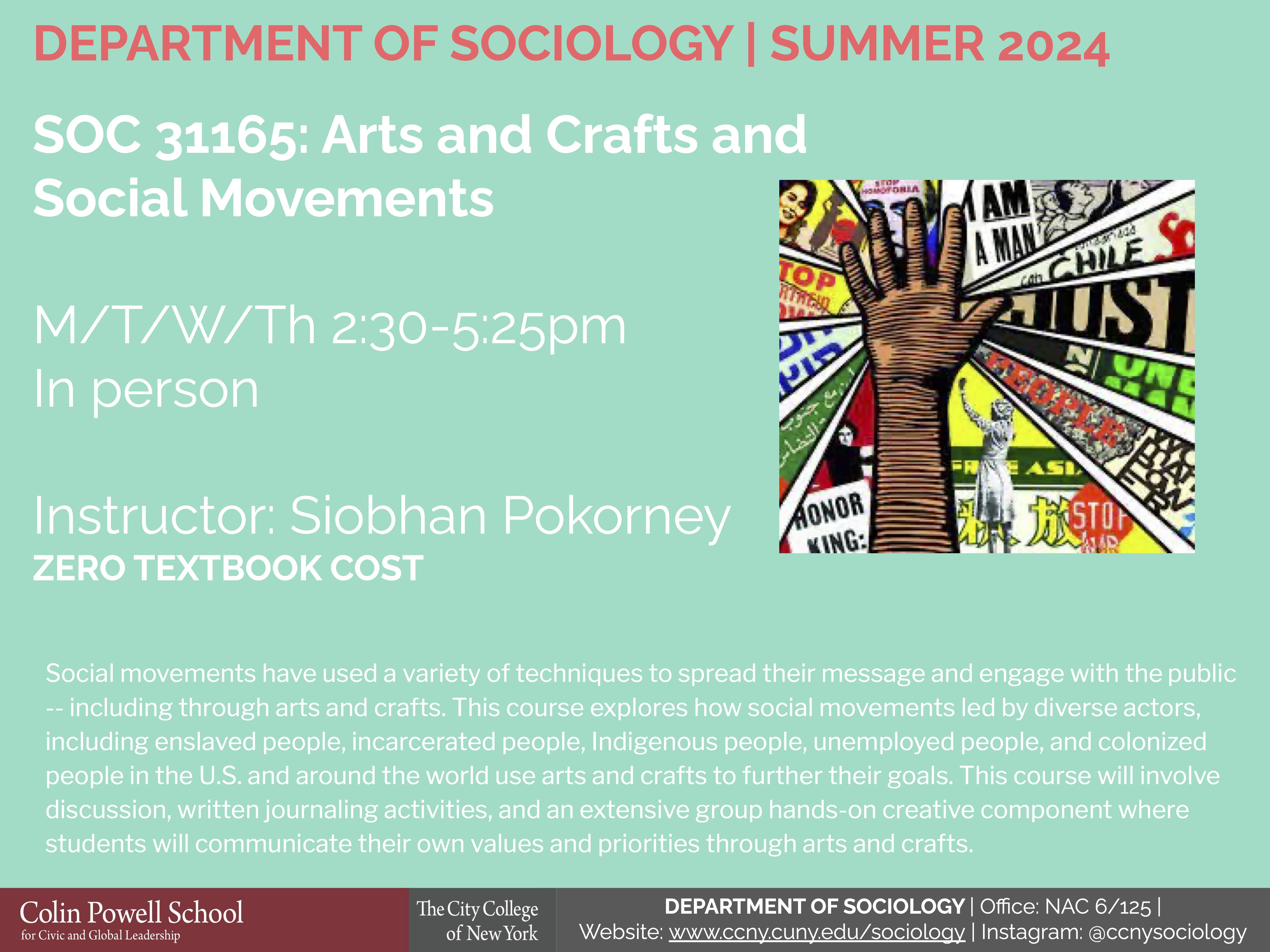 Summer 2024 course schedule The City College of New York